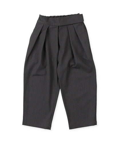 Twill High-waist tuck Pants