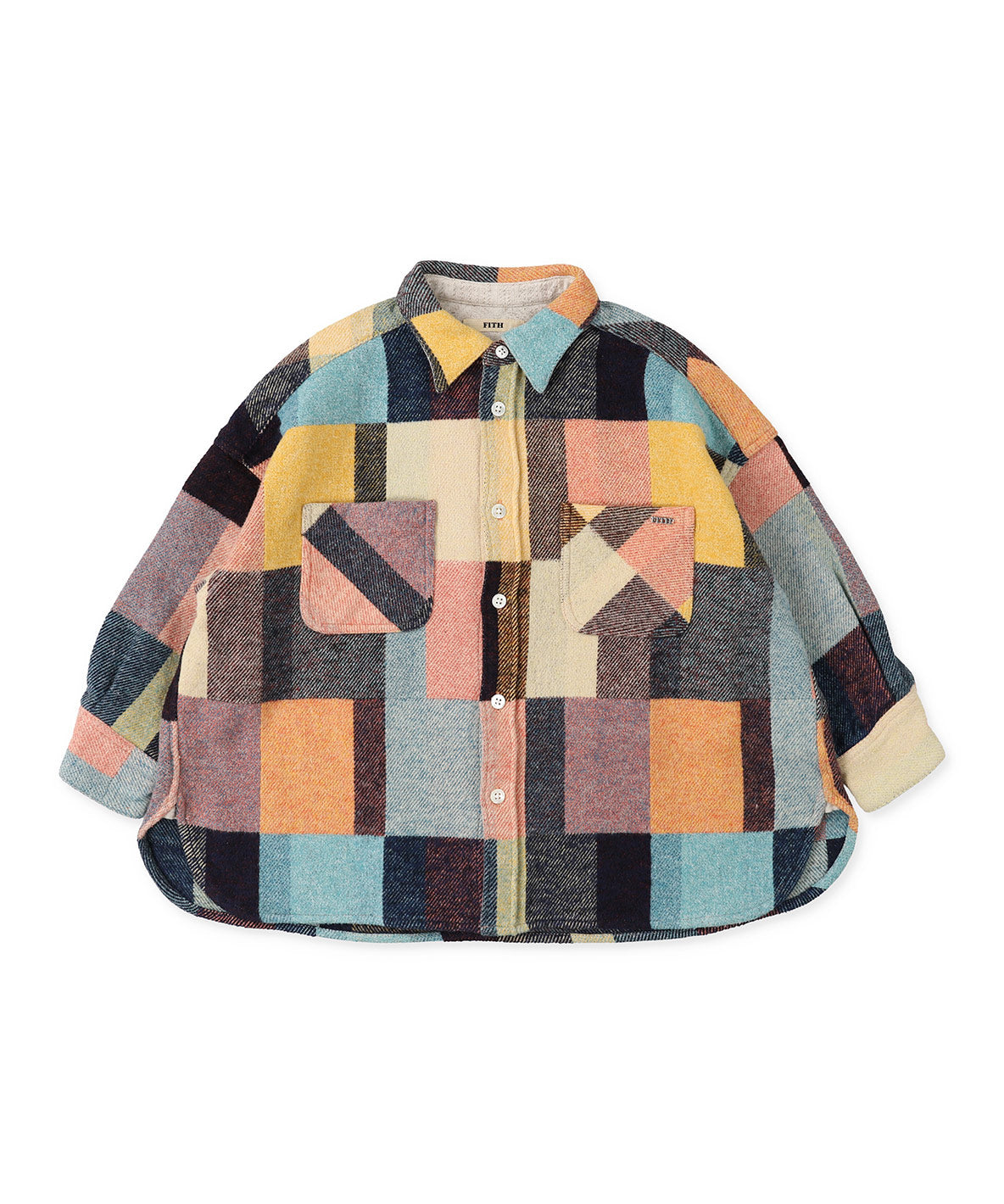 Patchwork Checked Shirt – FITH ONLINE STORE