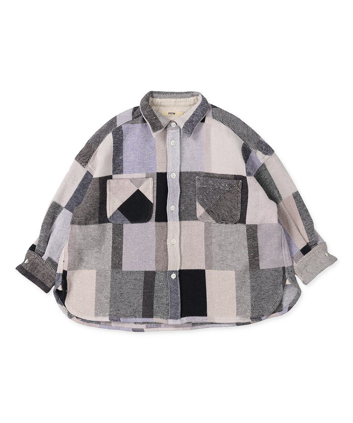 Patchwork Checked Shirt – FITH ONLINE STORE