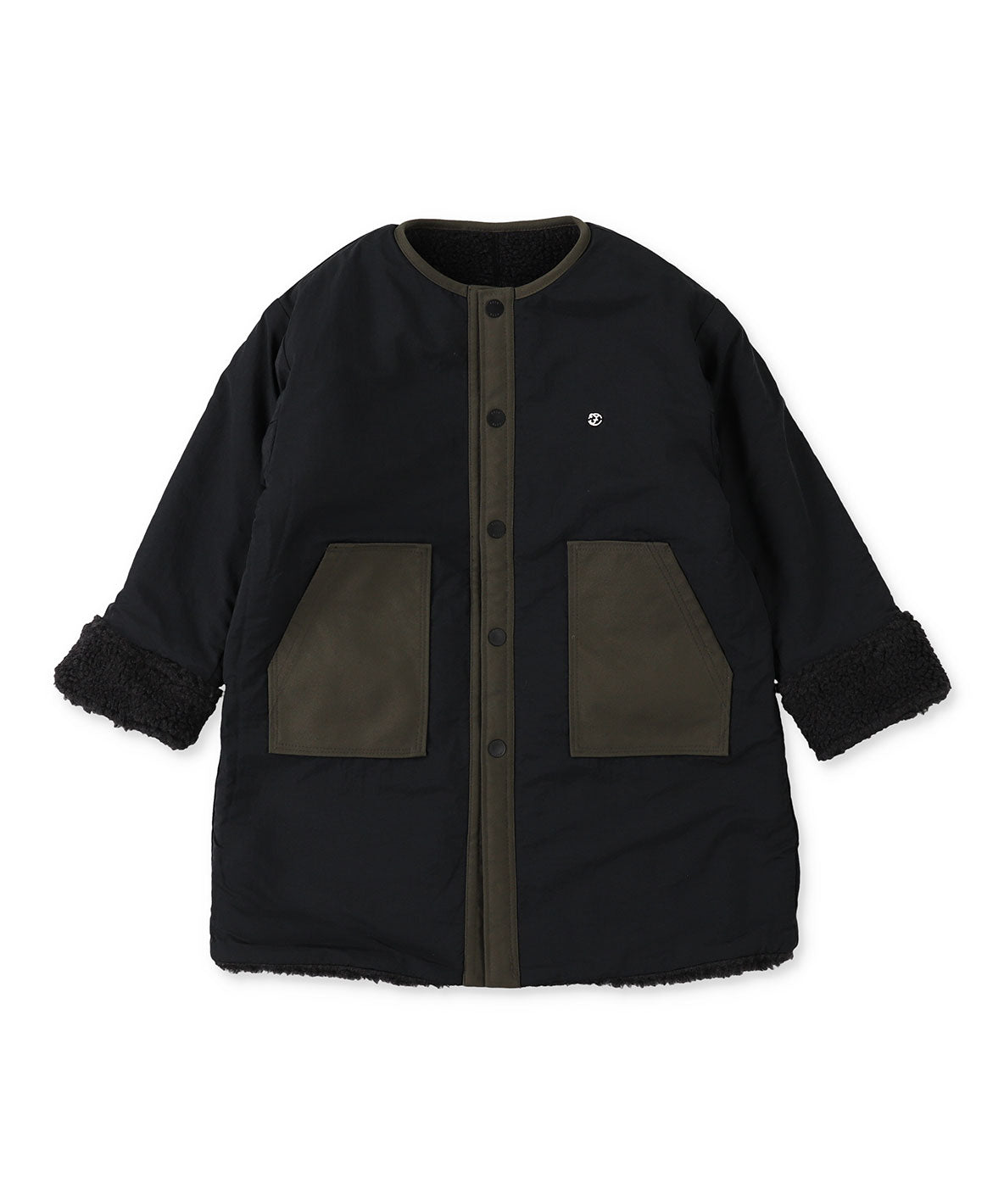 Heat Warm Sheep Boa Reversible Coat