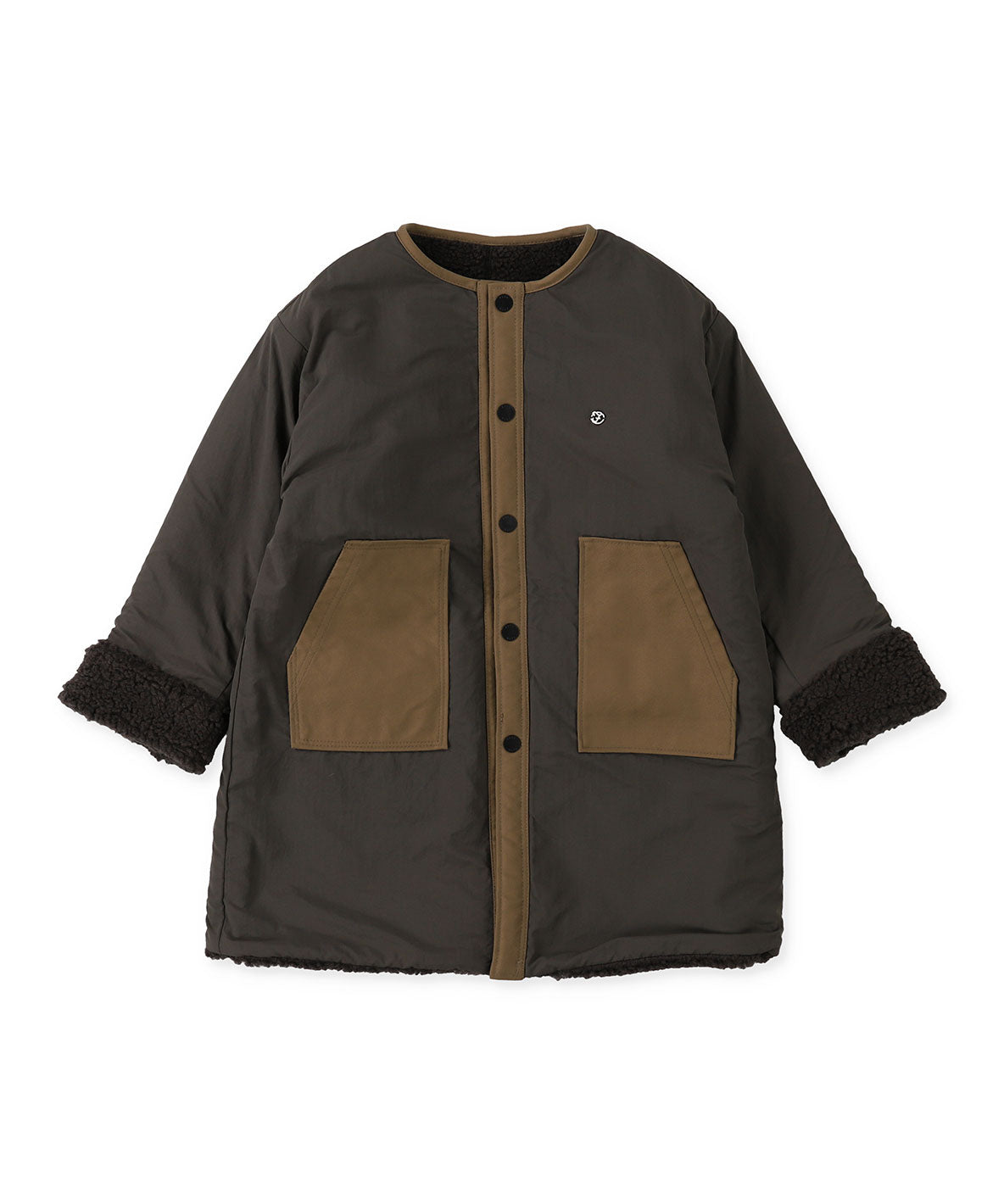 Heat Warm Sheep Boa Reversible Coat