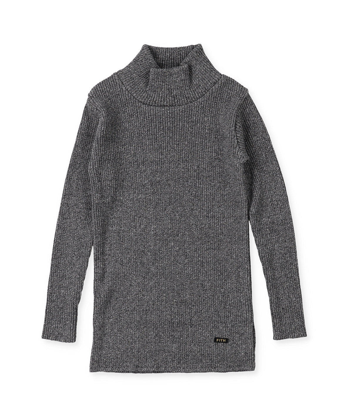 Washable Cotton Knit Turtleneck Pullover