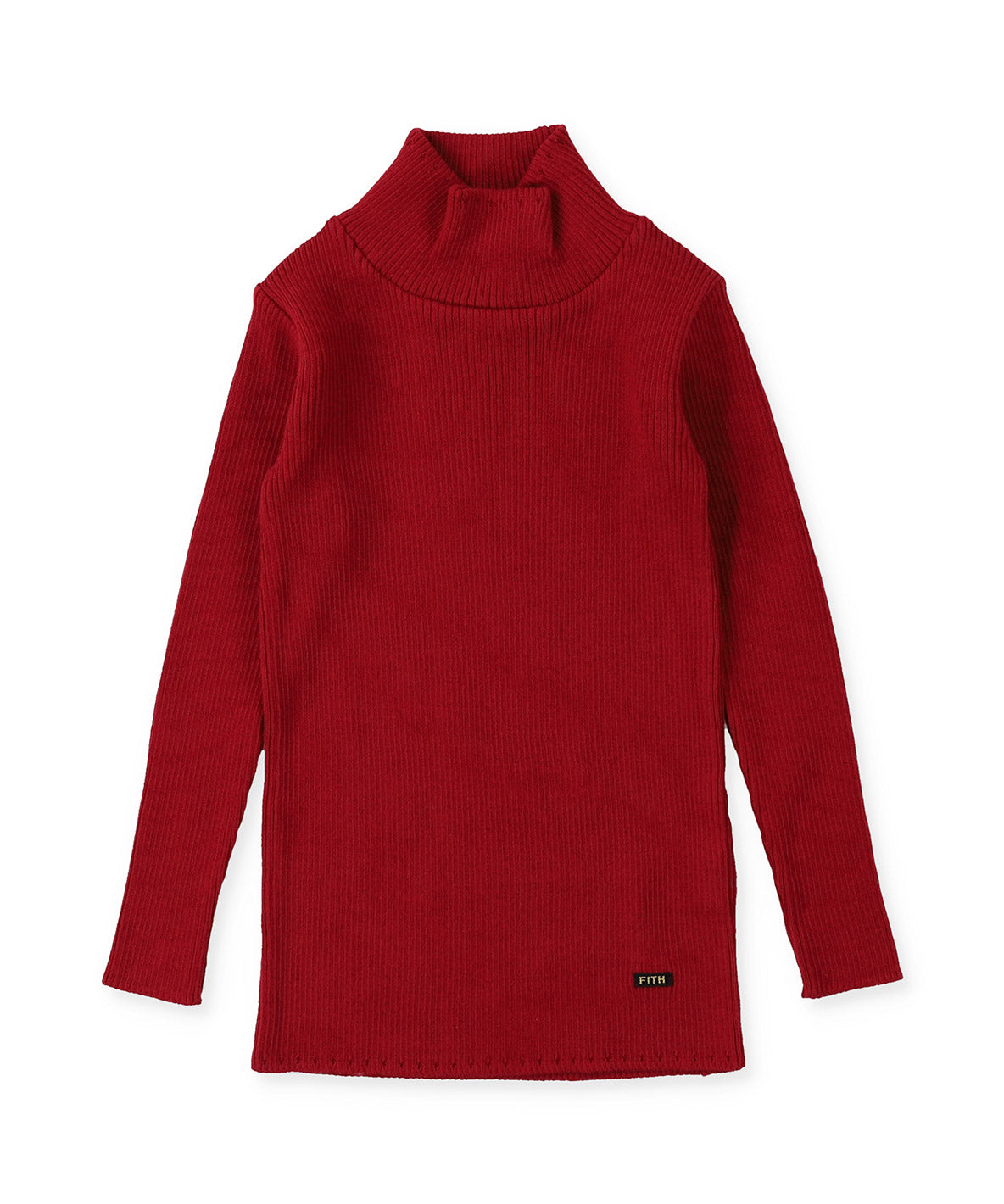 Washable Cotton Knit Turtleneck Pullover