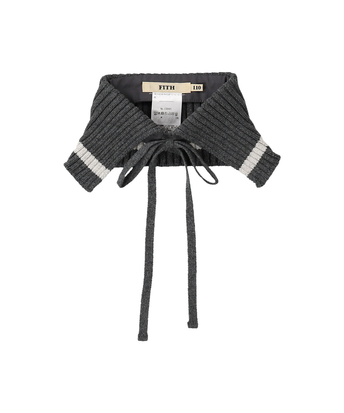 Combination Knit Detachable Collar Sweatshirt