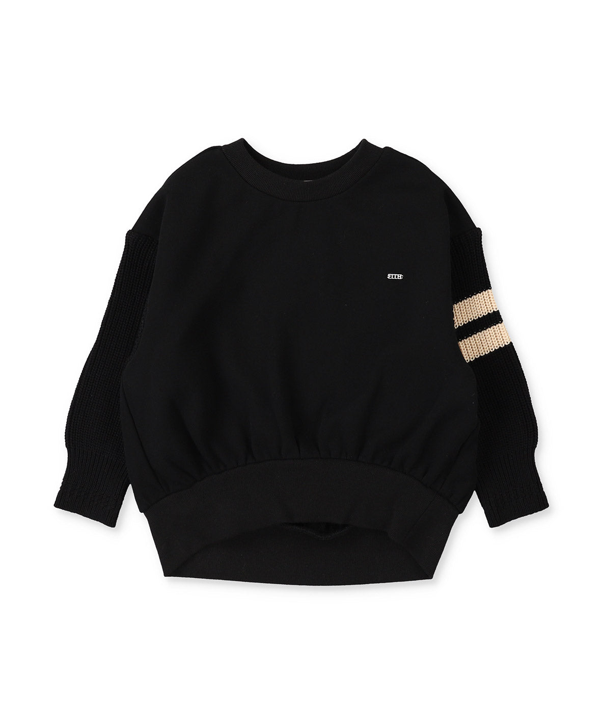 Combination Knit Detachable Collar Sweatshirt