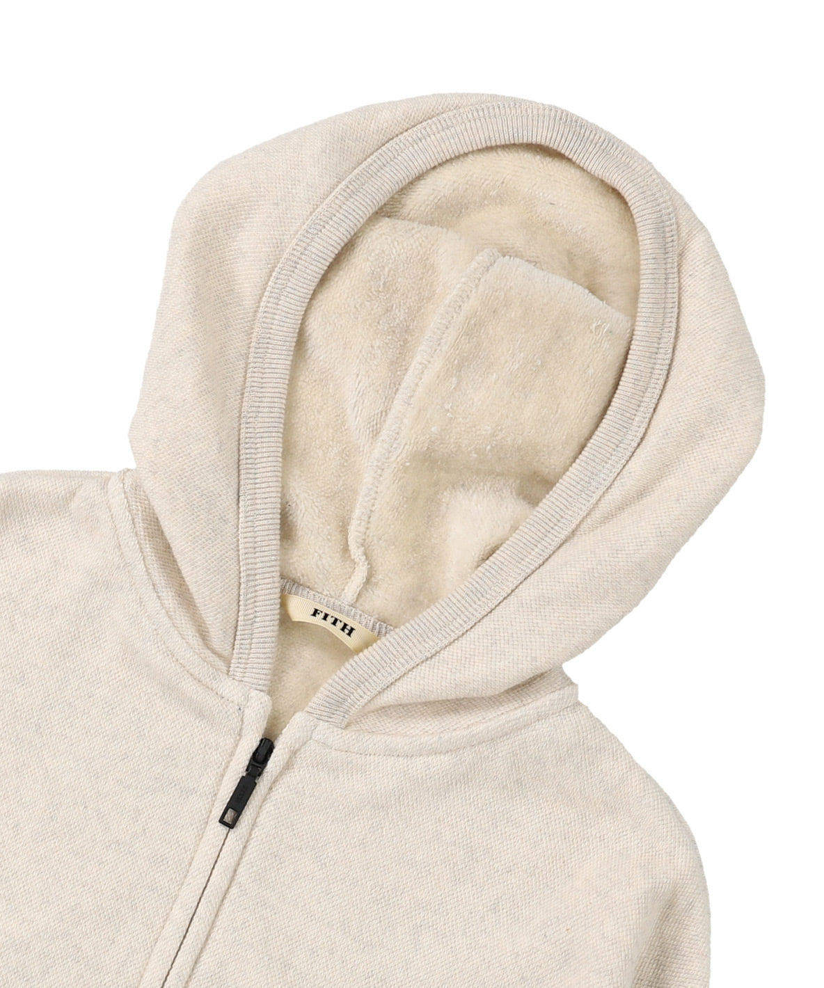 Long-cut Looped Pile Zip-up Hoodie