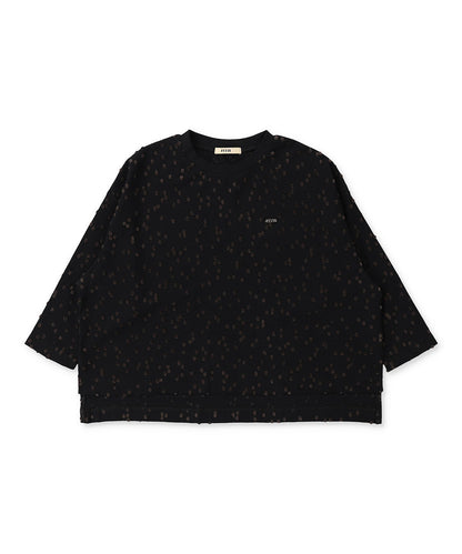 Velore-cut Small Dot Jaqcurad Wide Tee