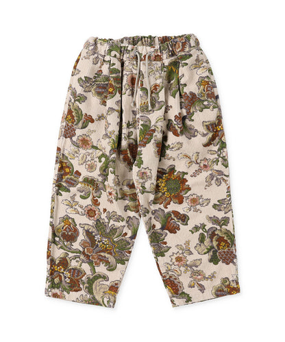 Botanical Print Corduroy Pants