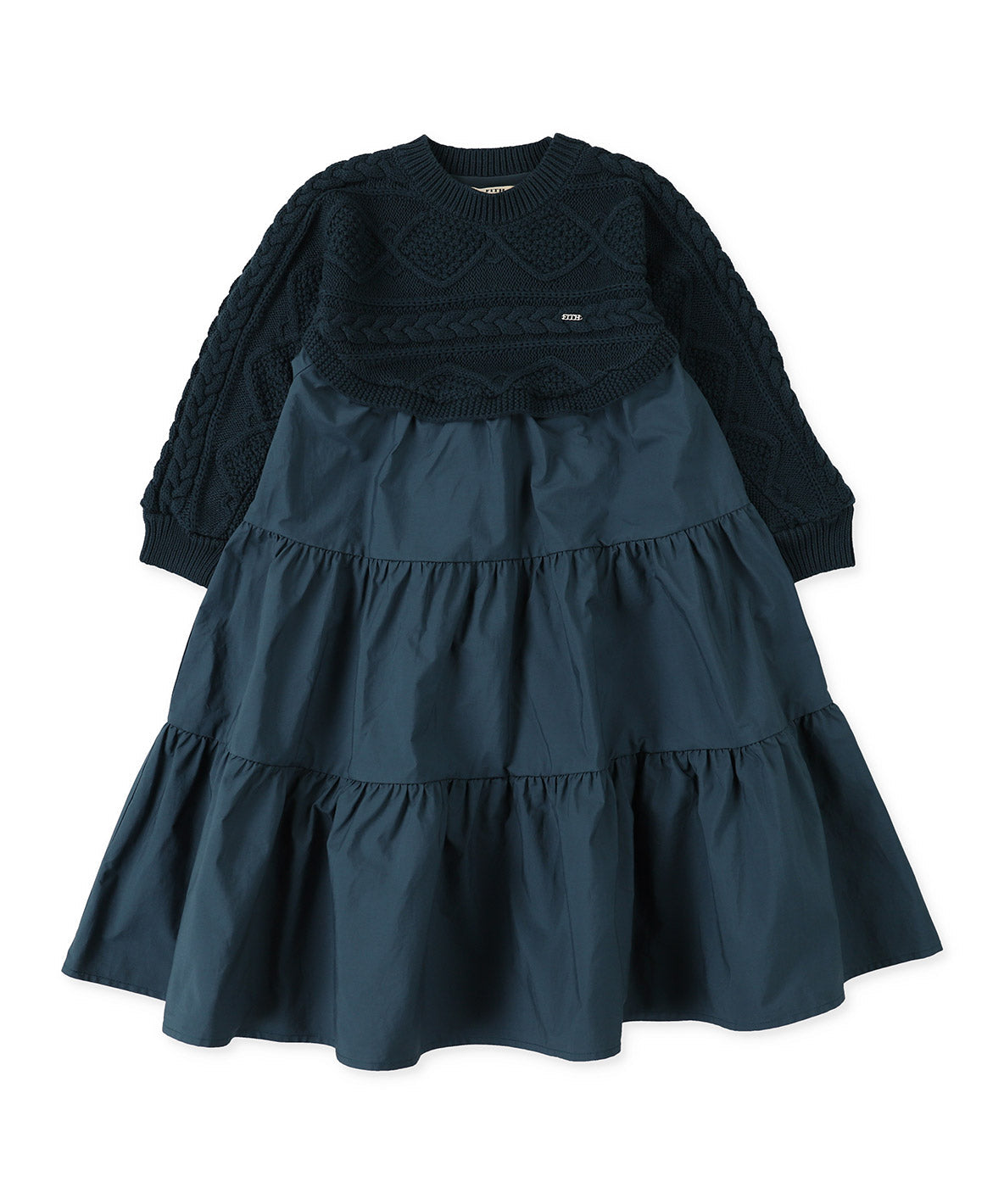 Fabric and Knit Tiered Dress – FITH ONLINE STORE