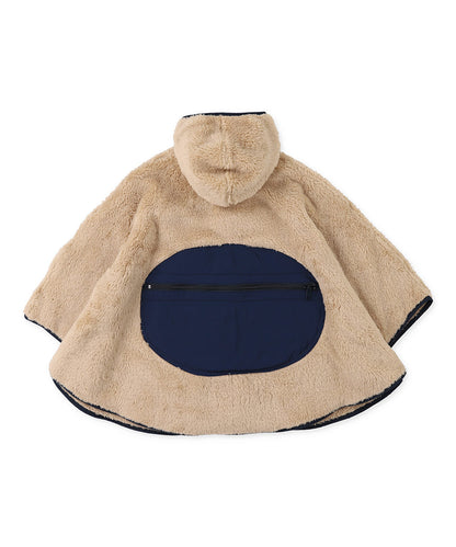 JERRY MARQUEZ Packable Boa Fleece Poncho