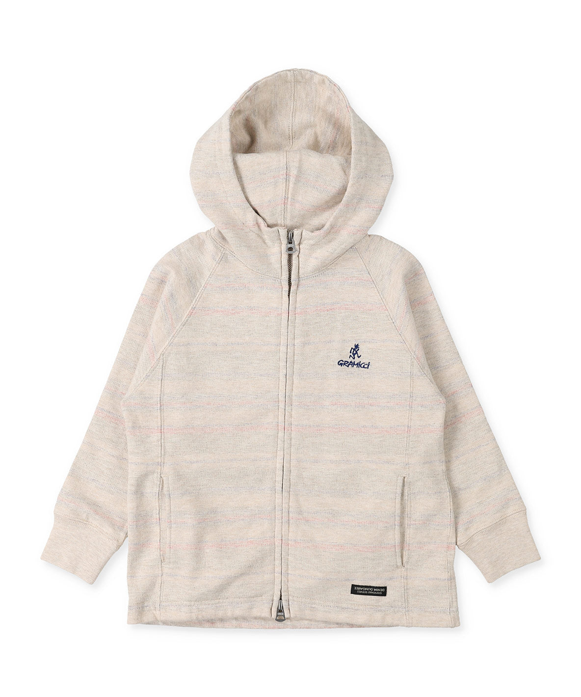 Inlay Brushed Fleece Striped GRAMICCI Zip-up Sweat Hoodie