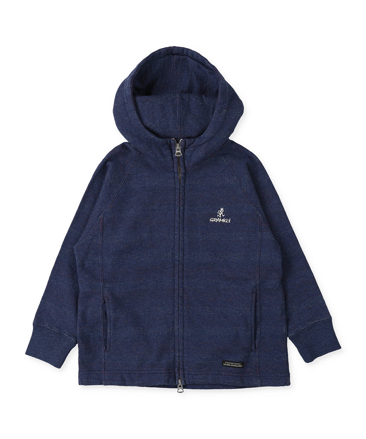 Inlay Brushed Fleece Striped GRAMICCI Zip-up Sweat Hoodie