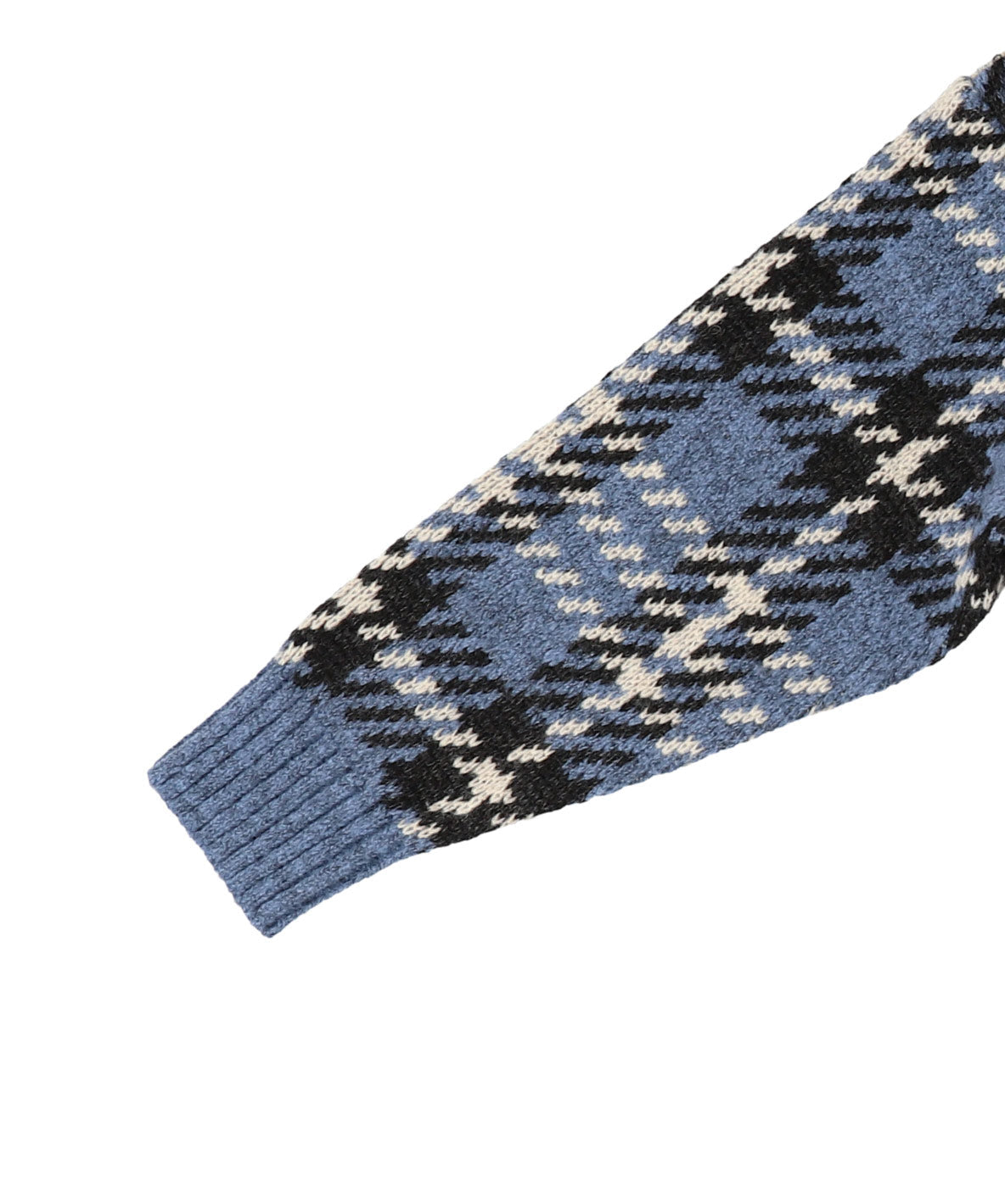 Checked Knit Cardigan