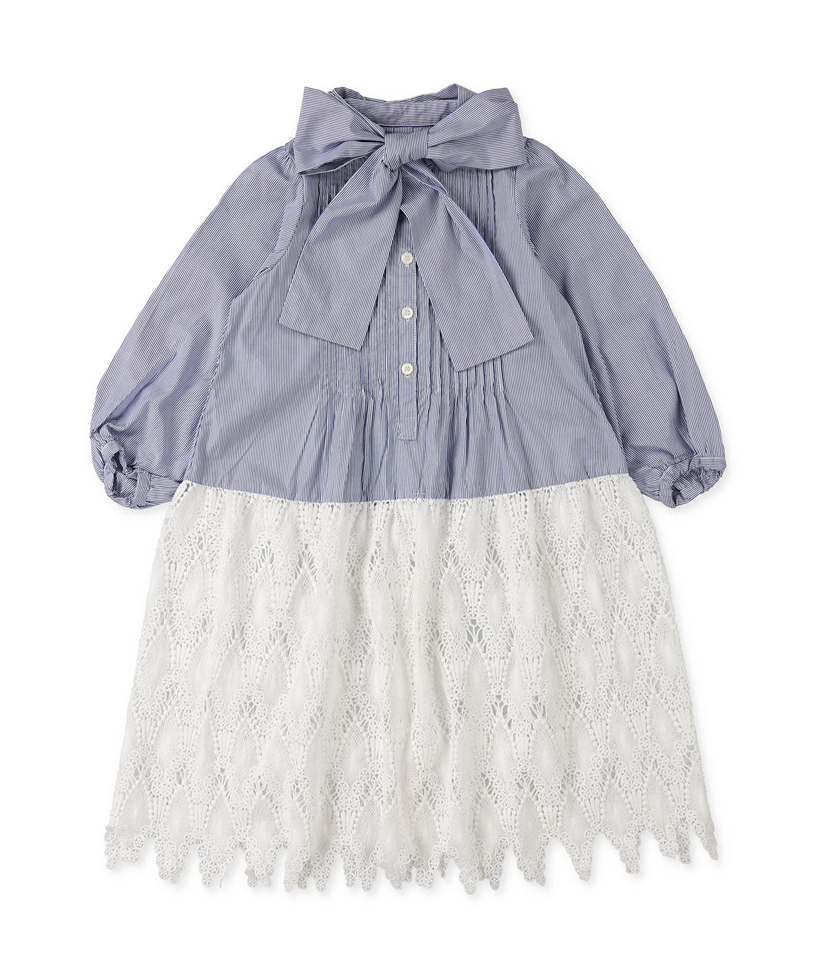 Striped Ribbon Tie Dress